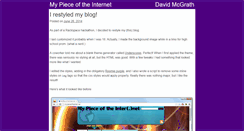 Desktop Screenshot of mypieceoftheinter.net